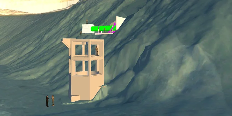 Technical Drawing of Marine Infrastructure